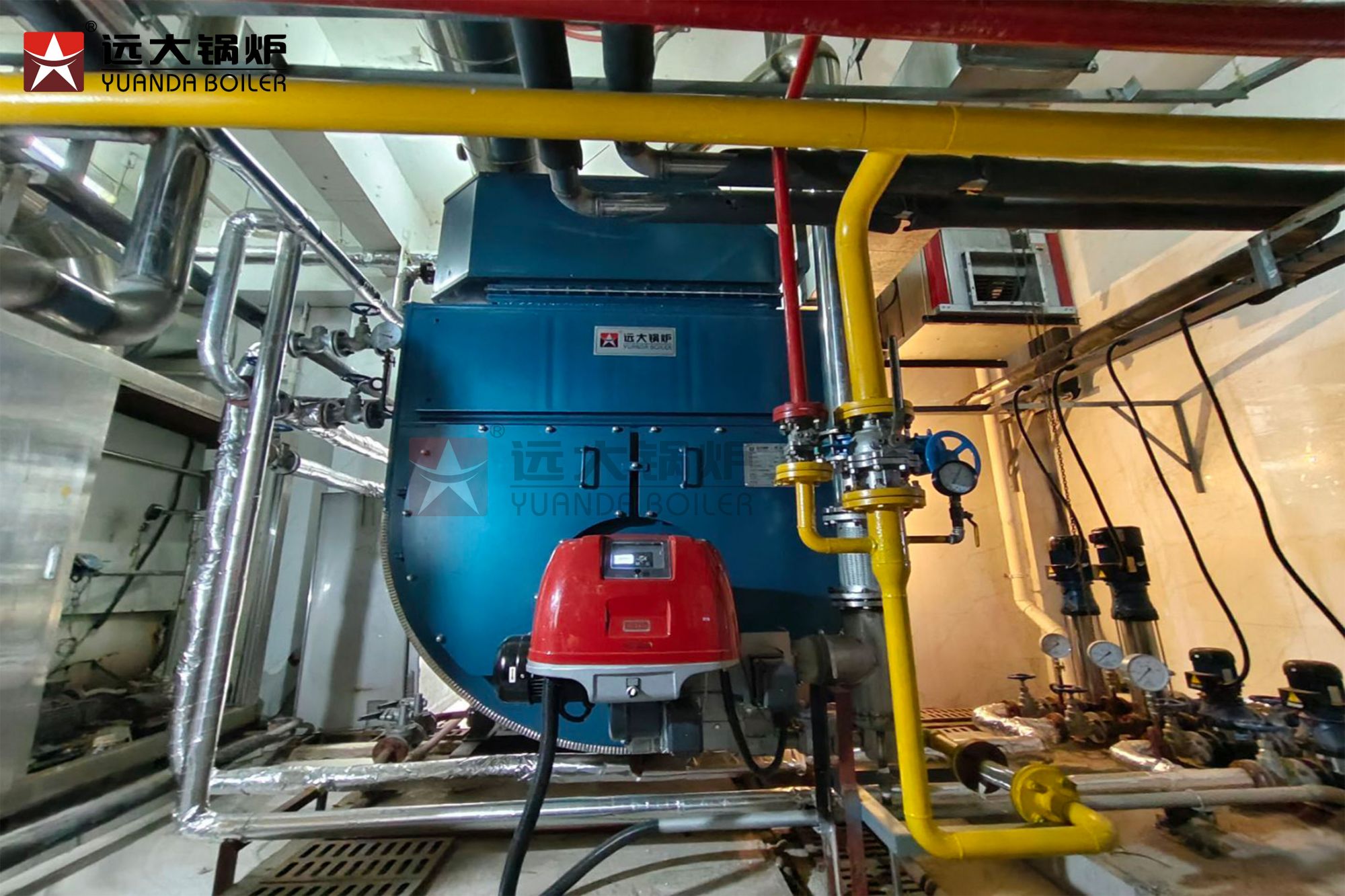 安徽阜陽某酒店WNS2-1.25-Q（LN）燃?xì)饫淠羝仩t